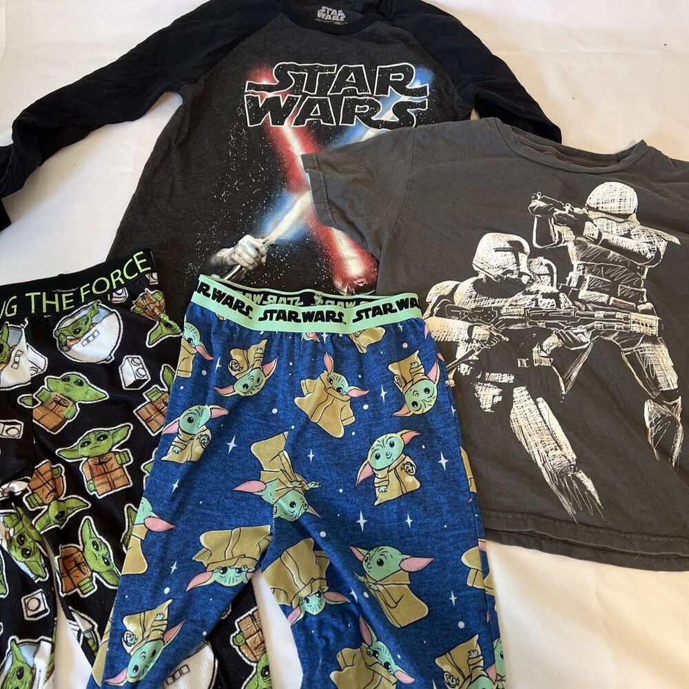 Star Wars Shirts & Pajama Pants Lot of 4  BOYS MEDIUM